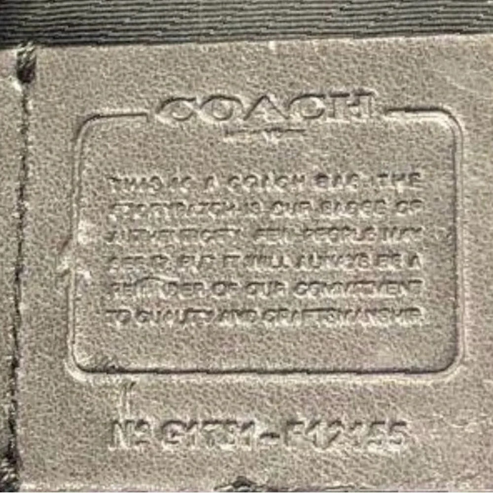 Coach Lily Black Leather Shoulder Bag